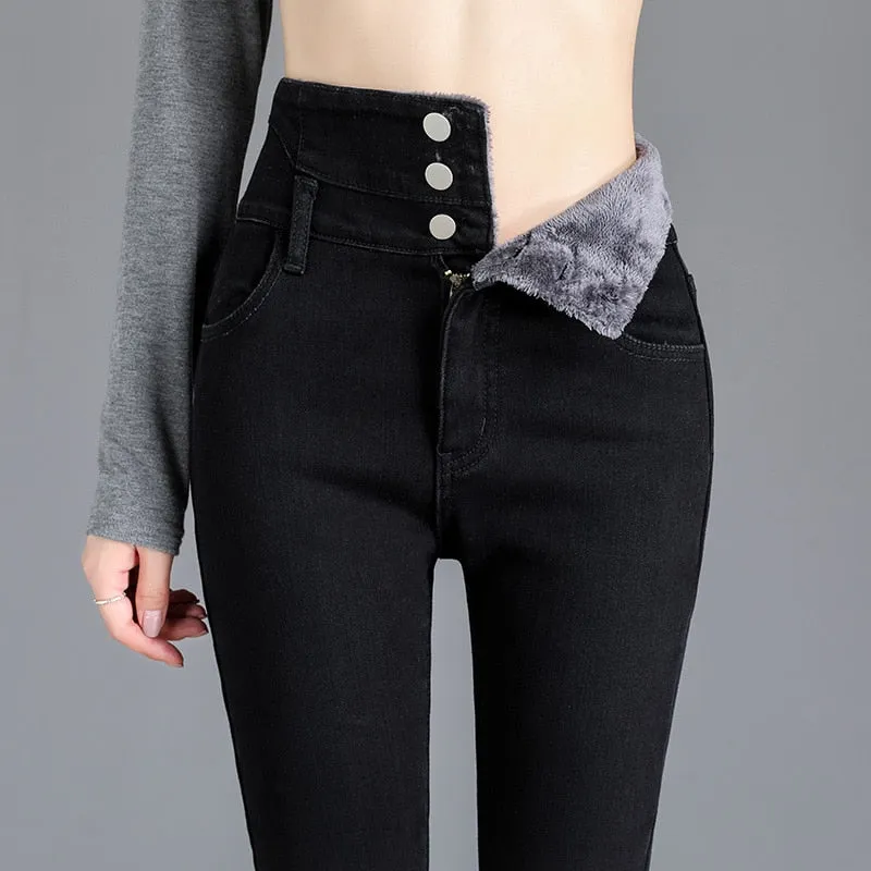 Warm Velvet Skinny Jeans
