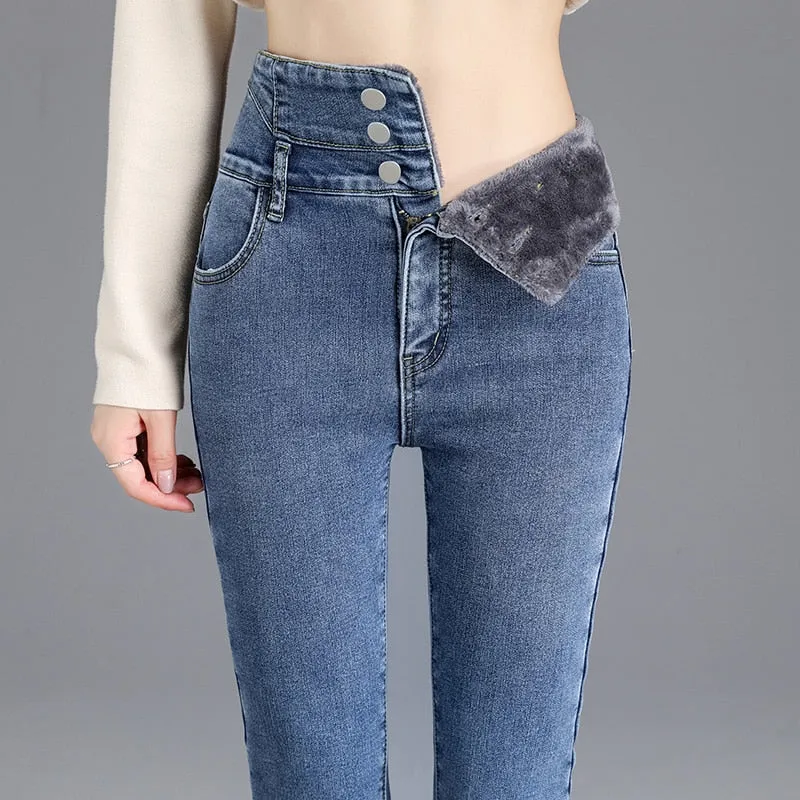 Warm Velvet Skinny Jeans