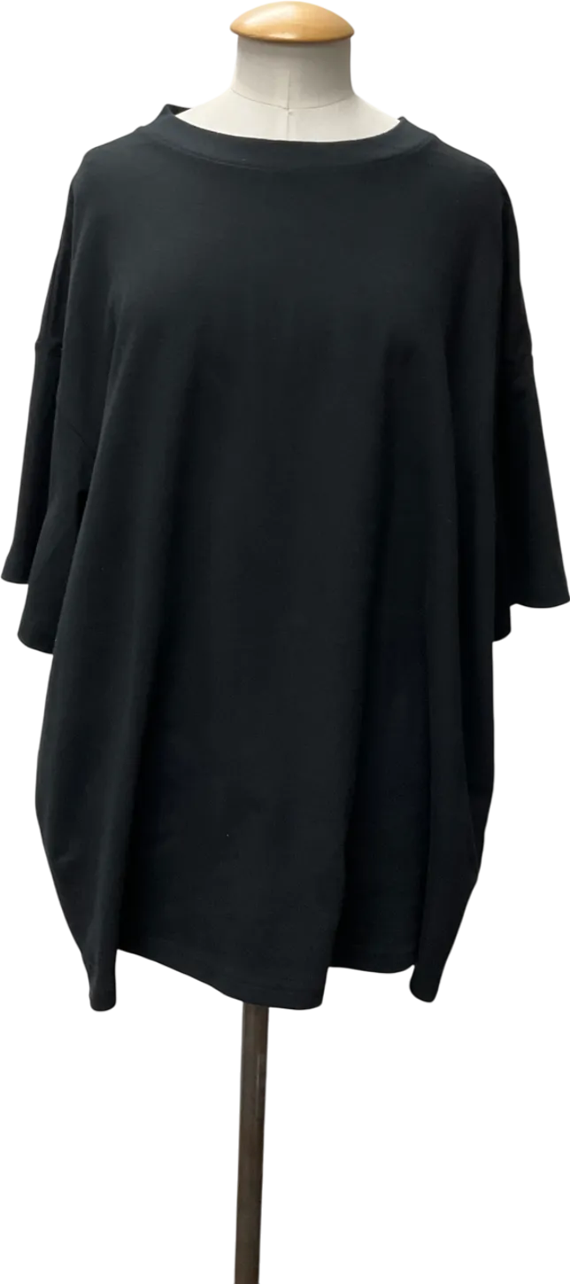 Weekday Black Oversized Graphic Printed T-shirt UK XL