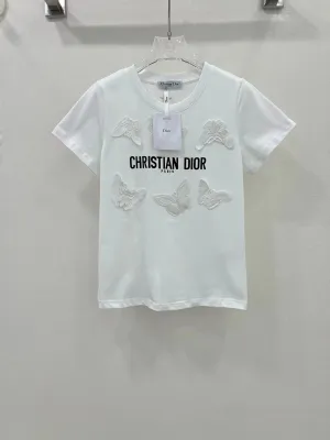 White printed fashionable short sleeves