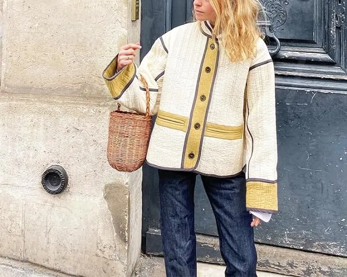 Wolffmode Elegant Patchwork Jacket