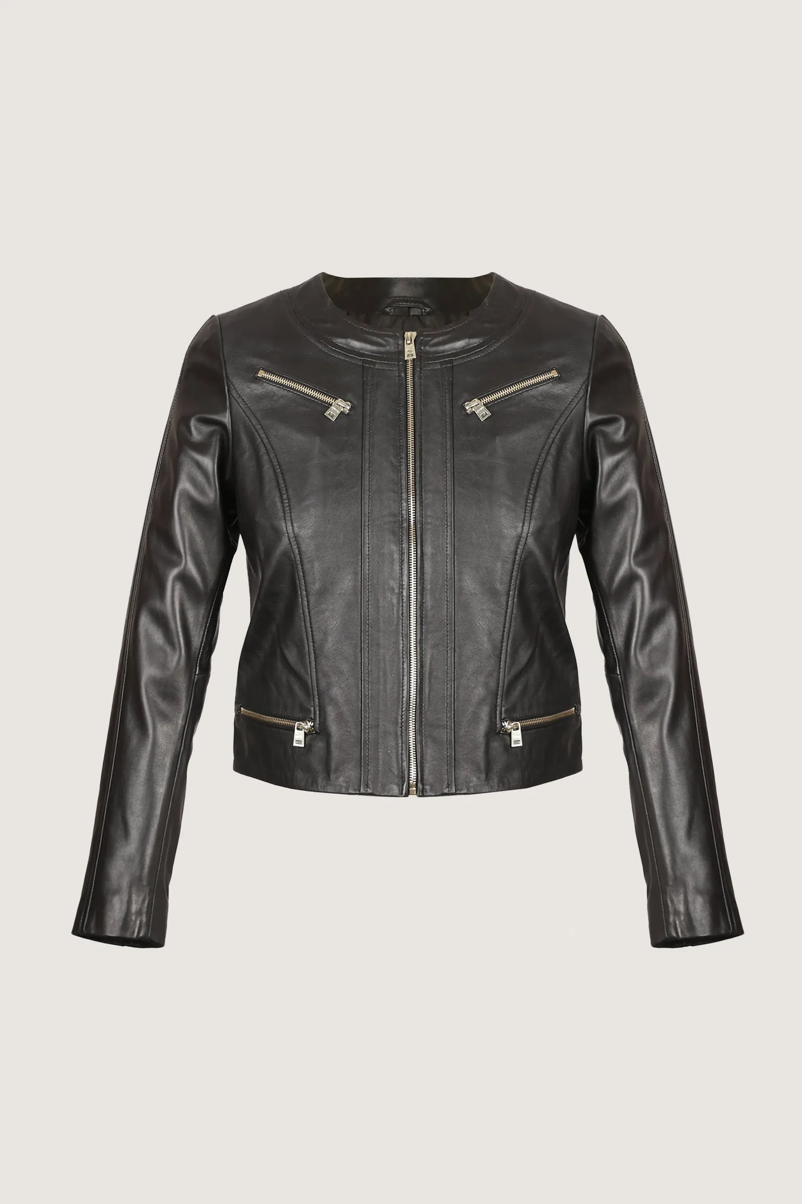 Women's Elegant Fashion Leather Jacket