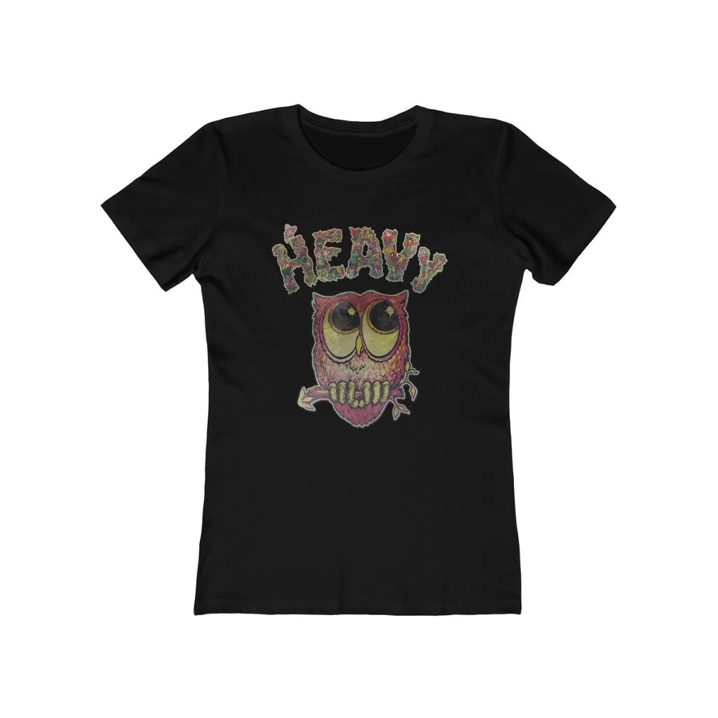 Womens Heavy Nature Owl T-Shirt - Vintage Owl Shirt - Esoteric Philosophy T-Shirts