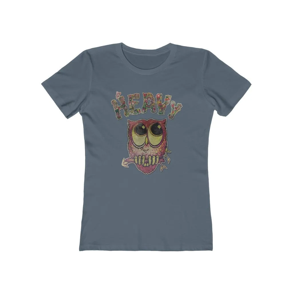 Womens Heavy Nature Owl T-Shirt - Vintage Owl Shirt - Esoteric Philosophy T-Shirts