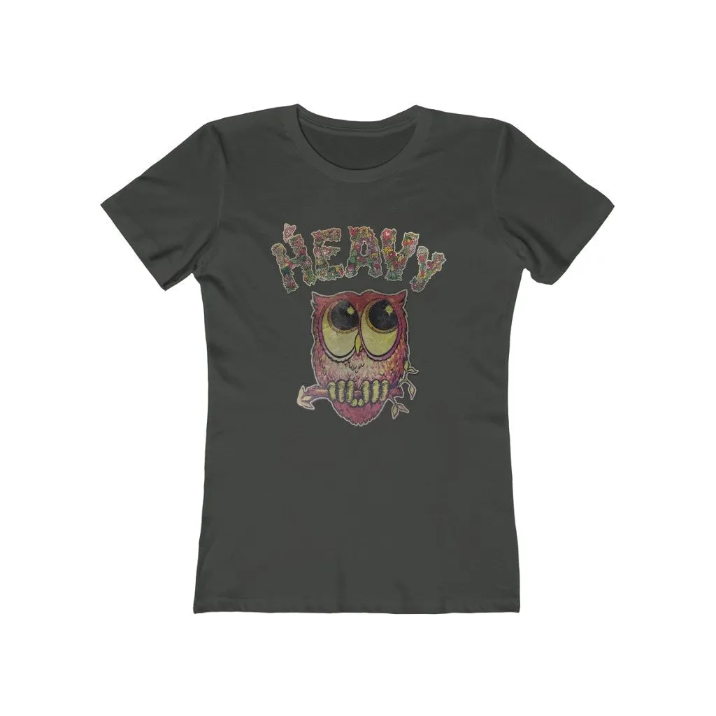 Womens Heavy Nature Owl T-Shirt - Vintage Owl Shirt - Esoteric Philosophy T-Shirts