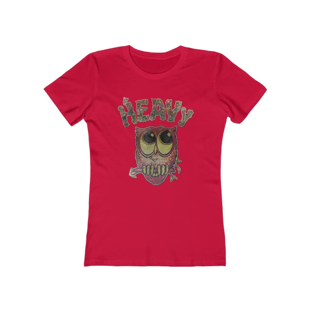 Womens Heavy Nature Owl T-Shirt - Vintage Owl Shirt - Esoteric Philosophy T-Shirts