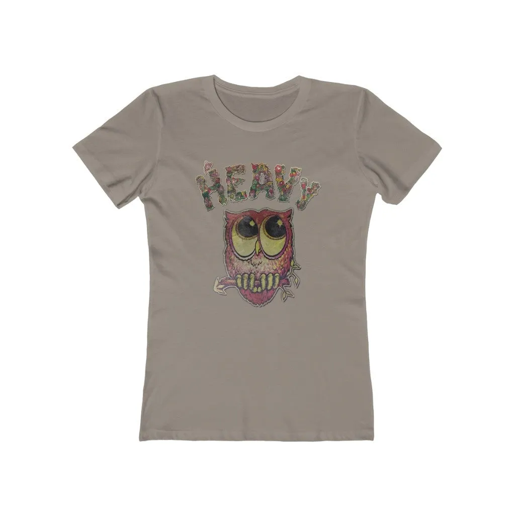 Womens Heavy Nature Owl T-Shirt - Vintage Owl Shirt - Esoteric Philosophy T-Shirts