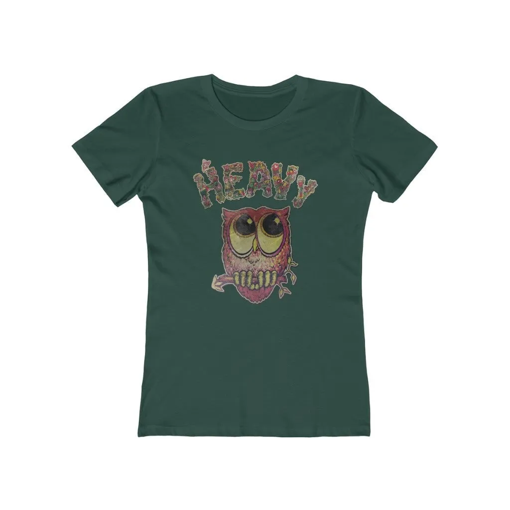 Womens Heavy Nature Owl T-Shirt - Vintage Owl Shirt - Esoteric Philosophy T-Shirts