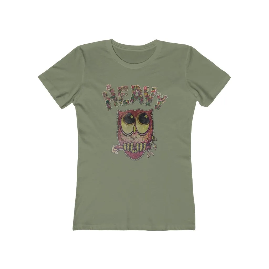 Womens Heavy Nature Owl T-Shirt - Vintage Owl Shirt - Esoteric Philosophy T-Shirts