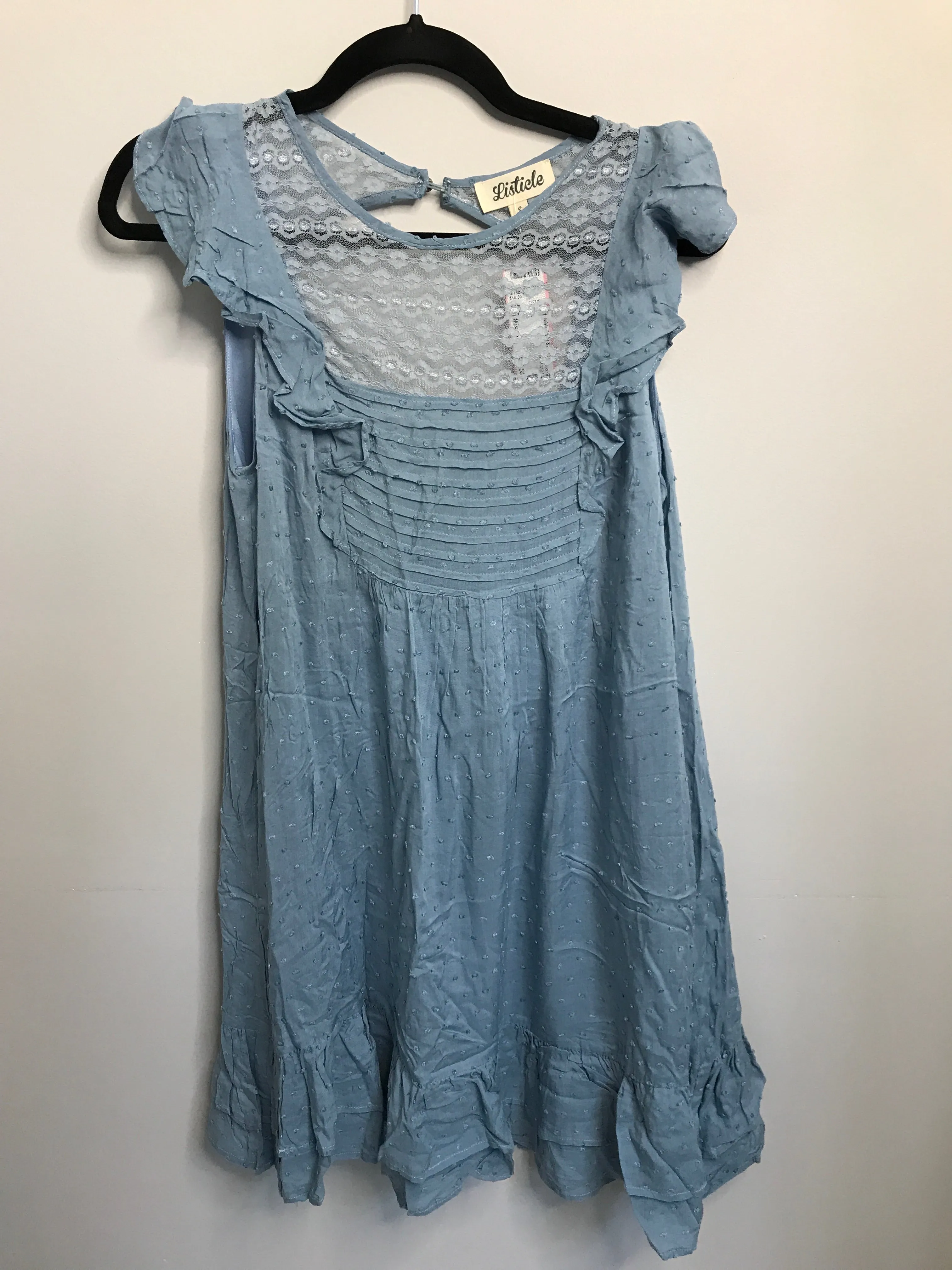 Womens Size Sm Misses Blue LISTICLE Dress