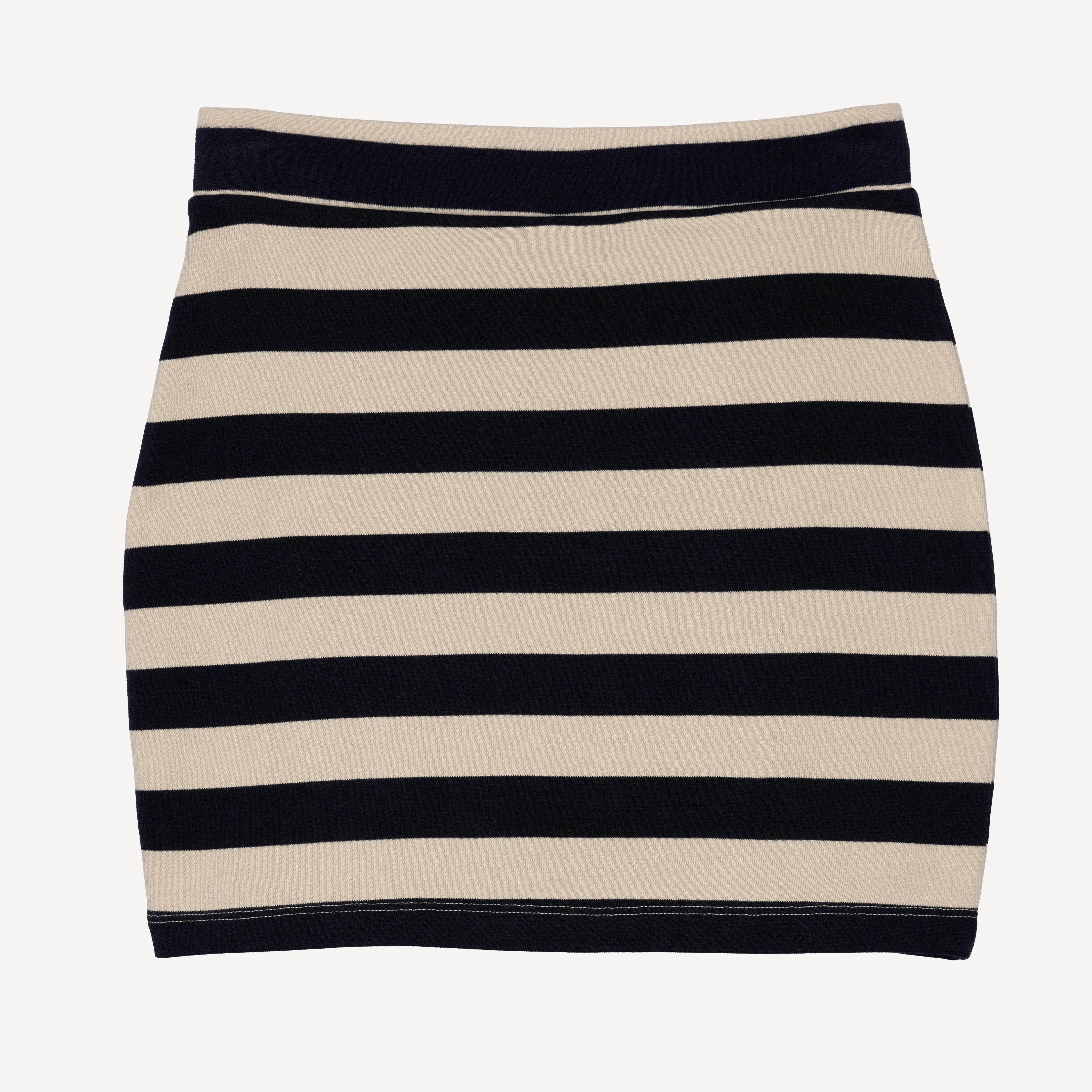 Womens Stripe Skirt - Night Sky / Fog