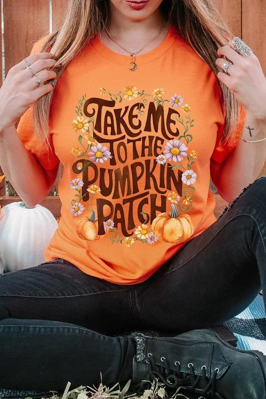 Women's Take Me To The Pumpkin Patch Graphic T-shirt