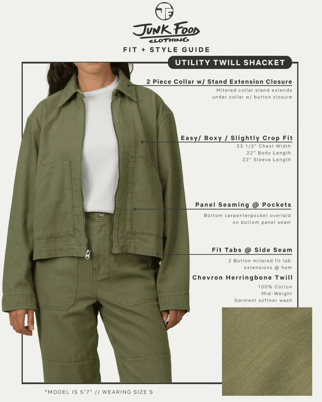 Women's Utility Twill Shacket