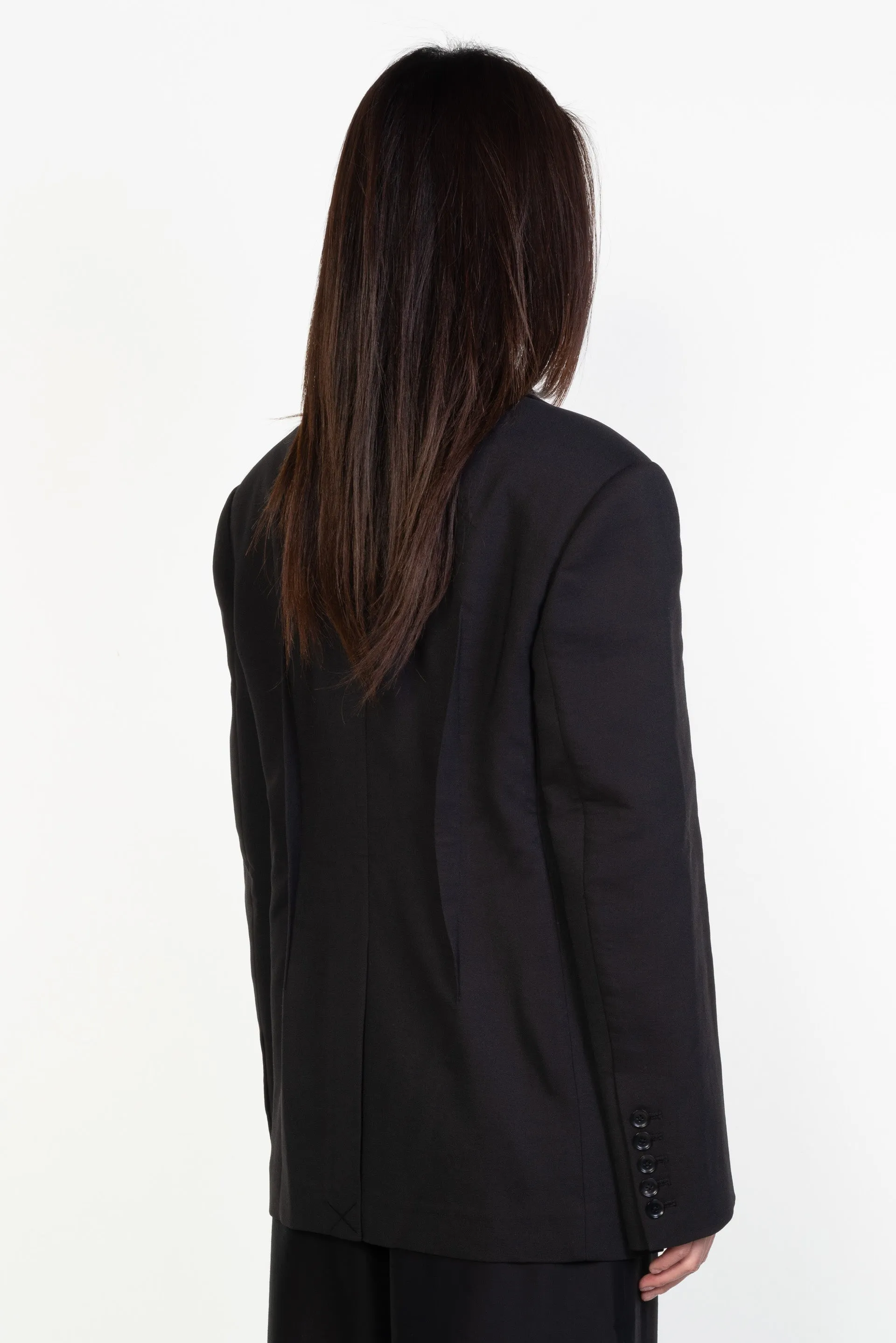 Wool Blend Panelled Blazer