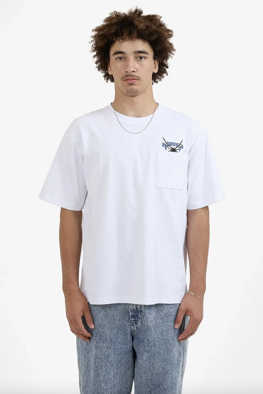 WORSHIP SUPPLIES ARACHNID POCKET TEE - WHITE