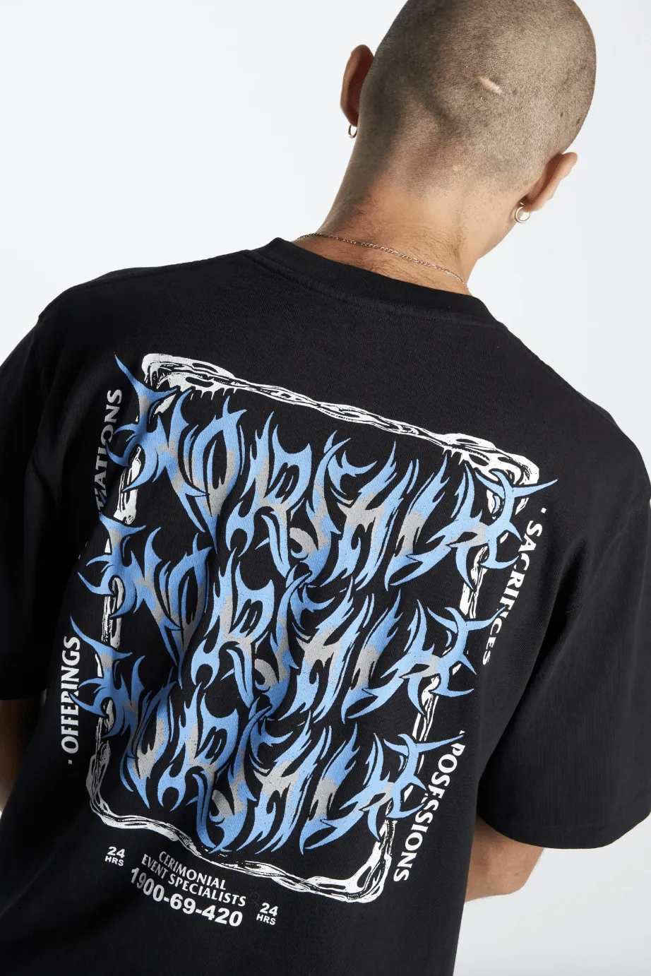 WORSHIP SUPPLIES CEREMONIAL TEE - BLACK