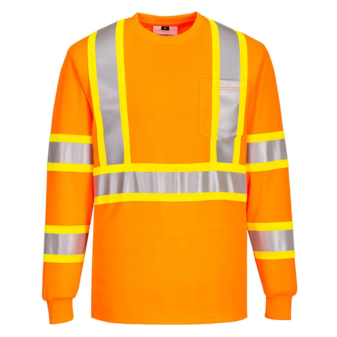 X Back Contrast Tape Long Sleeve T-shirt