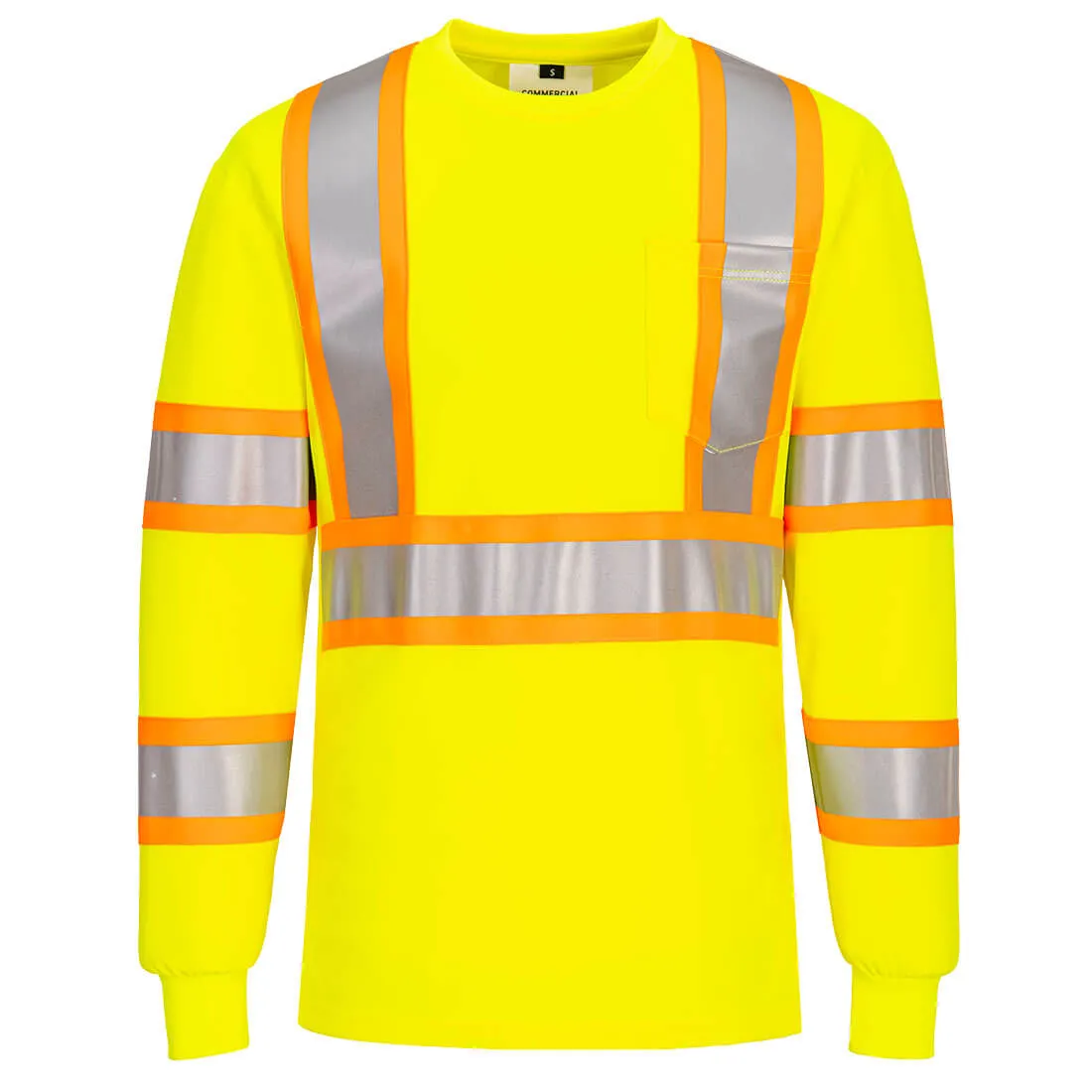X Back Contrast Tape Long Sleeve T-shirt