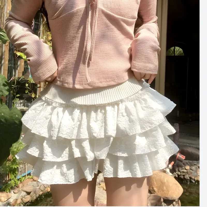 Y2K Layered Mini Skirt