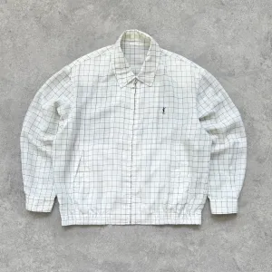 YSL 2000s lightweight check harrington jacket (L)